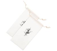 Operitacx Paquet de Danse pour Chaussures de Ballet 2pcs en Tissu Pratique Cordon de Serrage pour Rangement et Transport Lors des Cours de Danse