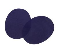 Operitacx Patchs Thermocollants Ovale pour Vêtements, Appliques Couture pour Coudes Costume et Genoux Jean, 2 Pcs Bleu Foncé, Réparation Textile Pratique, Personnalisation Diy, Usage