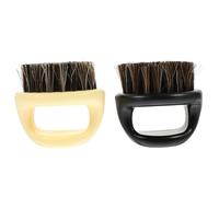 Operitacx Peigne à Barbe Multifonction 2 Pièces pour Hommes en Abs, Brosse à Poils de Cheval pour Nettoyage des Poils Cassés et Coiffage Précis, Soin Barbe et Moustache