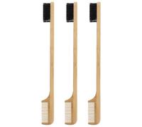 Operitacx Peigne à Sourcils Outil de Maquillage Précis en Bambou Double Tête Brosse pour Cils Design Léger et Solide pour Femmes