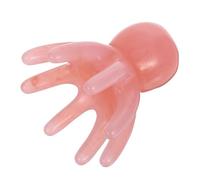 Operitacx Peigne de Massage du Cuir Chevelu 8 Tentacules en Résine Forme Pieuvre Rose, Design Portable pour Massage Multipoint Profond Avant le Coucher