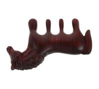 Operitacx Peigne de Massage pour Détente Cuir Chevelu Forme Cheval en Bois Marron 2026 Outil de Massage Capillaire Souvenir Nouvel An Chinois à Offrir
