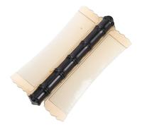 Operitacx Peigne Double Face Antipelliculaire en Plastique et Bambou, Dents Ultra-fines, pour Chien, Chat et Cuir Chevelu Humain, Peigne de Toilettage Portable, Élimination des Puces