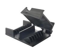 Operitacx Peigne guide pour tondeuse à cheveux, sabot de tondeuse à cheveux, plastique noir, léger, pour hair salon, rangement pratique, barbier