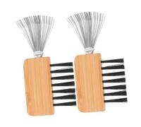 Operitacx Peigne Nettoyant Brosse à Cheveux 2 Pièces Compact Portatif pour Nettoyage de Brosses à Friser Domicile et Salon Outil Sécurisé D'ikebana et Balai de Table