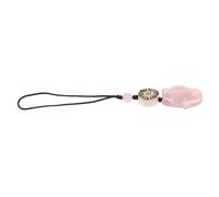 Operitacx Pendentif Chaîne Téléphone Portable Renard Créatif Calcédoine Naturelle Accessoire à Main pour Femmes