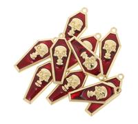Operitacx Pendentif Crâne en Alliage Noir pour Bijoux Faits Main, Breloque Décorative et Polyvalente, Accessoire pour Créations Artisanales et Bracelets