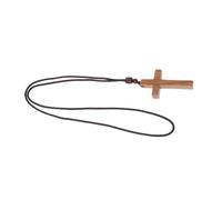 Operitacx Pendentif Croix Religieux En Bois Vert De Campêche Artisanal Pour Voiture Vintage Suspendu Protection Intérieur Voiture Présent Chrétien Baptême Pâques