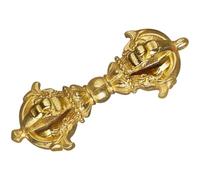 Operitacx Pendentif Vajra en Cuivre Tibétain pour Porte-clés et Décoration Suspendue, Ornement Artisanal Religieux en Cuivre, Charme Pilon Vajra Résistant pour Bricolage et Bijoux