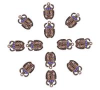 Operitacx Pendentifs Scarabée Égyptien 20 Pièces Alliage Bleu 26x16 Mm Breloques DIY Artisanat Bijoux Création Bijoux Présent Fête Usage Quotidien