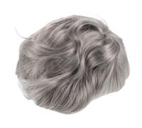 Operitacx Perruque de grand-mère : Cheveux courts et bouclés gris pour femme - Perruque grise courte pour cosplay de femme âgée - Postiche réaliste pour Halloween
