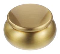 Operitacx Petite Urne Funéraire en Métal Cuivré Couvercle Hermétique, Urne Mortuaire Compacte pour Cendres, Boîte de Rangement Scellée Adaptée au Stockage de Poudre, pour Funérailles