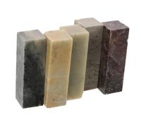 Operitacx Pierre à Chinoise Lot de 5 Pierre Qingtian 1,5X1,5X5 Cm Bloc de Sceau pour Calligraphie Gravure Création de Personnalisés Débutants et Amateurs