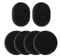 Operitacx Pierres de Massage Chaudes en Basalte Naturelles, Lot de 6 pour Massages du Dos et Détente à Domicile, Kit Chauffe-Pierres pour Spa