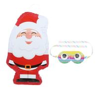 Operitacx Piñata de Fête du Père Noël en Papier, Forme Créative | Peut être Remplie de Bonbons, Accessoire avec Masque pour Célébration et Animation Festive
