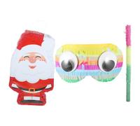 Operitacx Piñata Père Noël en Papier pour Fête de Noël Traditionnelle | Décoration Suspendue, Centre de Table, Jeu de Fête, pour Réunion D’entreprise et Rassemblement