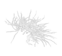Operitacx Pince à Cheveux de Mariée en Alliage Argenté avec Plume et Strass Scintillants, Accessoire Léger et Raffiné pour Coiffures de Mariage, Fêtes et Cérémonies, Bijoux Cheveux Femme