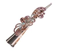 Operitacx Pince à Cheveux Femme Chic en Métal, Clips Crocodiles Rétro Qui Ne Font Pas Mal Cuir Chevelu, Accessoire Coiffure Élégant pour Sections de Cheveux