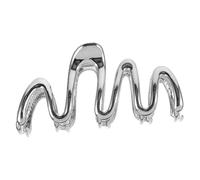 Operitacx Pince à Cheveux Ondulée Métal pour Cheveux Épais Grosse Griffe Blanche K Accessoire Coiffure Femme pour Fêtes et Usage Quotidien Pinces à Jumbo Antidérapantes Accessoires Bouclés