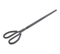 Operitacx Pince à Feu en Fer Vintage Robuste Design Antidérapant, pour Barbecue et Feu de Camp, Longueur Prolongée Prise Facile des Braises