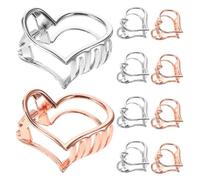 Operitacx Pince à mâchoire petit coeur d'amour pince cheveux Barrette à cheveux simple clips de griffe mentale 10 pièces alliage léger pour femmes, décoration polyvalente pour tenue