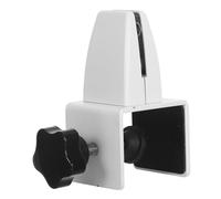 Operitacx Pince de Fixation de Bureau Réglable en Alliage D’aluminium Blanche, Support Base pour Panneau Verre ou Bois, Clips Séparation Bureau Mobiles pour Espace de Travail Adaptable