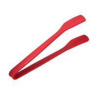 Operitacx Pince de Service Alimentaire Rouge en Acier Inoxydable et Silicone Manche Long Portable Cuisine et Barbecue Lors de Fêtes