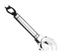 Operitacx Pince Multifonctionnelle en Acier Inoxydable pour Plaque Chauffante et Assiettes Chaudes Ouvre-bouteille Intégré, Accessoire la Cuisine Pratique et Gain de Place