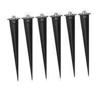 Operitacx Piquets en Plastique Vis pour Lampes Solaires Remplacement Solide 16Cm Compatible 6 Pcs Jardin