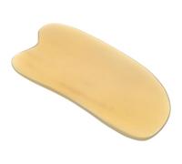 Operitacx Planche de Gua Sha Faciale Bords Lisses en Corne de Bœuf Naturelle, Masseur de Visage Léger pour Massage et Visage, pour Usage à Domicile Voyage