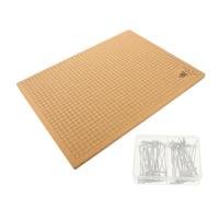 Operitacx Planche Macramé Liège avec Épingles T pour DIY Bracelet et Bijoux Support Portable pour Projets de Nouage Corde