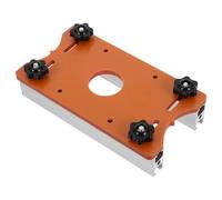 Operitacx Plaque de Guidage en Aluminium pour Défonceuse - Base pour Table de Fraisage - Rainurage Précis pour Travail du Bois - Outil de Positionnement Stable - Accessoire pour Menuiserie