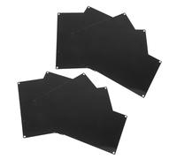 Operitacx Plaques Aluminium Noires Vierges 15X10 CM Lot de 10 Perforées pour Gravure et Marquage Machines Industrielles