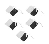 Operitacx Plaques de Massage Électrodes 4x6 Cm en Hydrogel Auto-adhésives, Lot de 10 Pièces pour Physiothérapie, Coussinets Non Tissés Compatibles Stimulateurs Musculaires, Soulagement