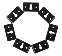 Operitacx Plaques Suspendre pour Haut-Parleur Audio 50 Pcs, Crochets de Fixation Murale pour Enceintes Surround, Support Arrière Solide et Résistant à l'usure, Compatible Boîtes à Son,