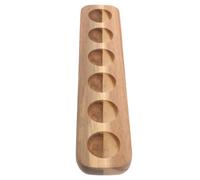 Operitacx Plateau à Œufs en Bois D'acacia 6 Compartiments, Porte-œufs Poule pour Réfrigérateur, Support de Rangement Solide pour Conservation Sécurisée des Œufs à Domicile