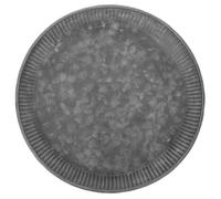 Operitacx Plateau Décoratif 25cm Vintage Rond Bord Ondulé en Fer et Rangement Raffiné pour Décoration de Table Lors de Fêtes ou Présentation de Desserts