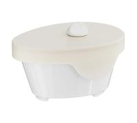Operitacx Plateau Vapeur pour Cuiseur à Riz, Insert pour Panier Vapeur, Céramique et Silicone, Blanc, D’éventail, pour Légumes et Raviolis, Usage la Cuisine