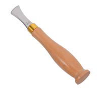 Operitacx Plieuse de Bord de Sangle en Cuir Manuel 2 Mm Manche en Bois Ergonomique, Outil Portable en Acier Inoxydable pour Projets de Maroquinerie et Cordonnerie