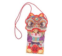 Operitacx Pochette à Billets du Nouvel an Chinois Paquets Rouges Rétro de Rangement pour Téléphone Ensemble de Festival Paquet d'argent Exquis