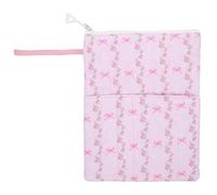Operitacx Pochette de protection zippée pour livres A5 - Couverture en tissu lavable pour carnets, manuels scolaires, cahiers et documents A5 - Idéale pour la bibliothèque et les voyages