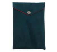 Operitacx Pochette pour Textes Sacrés en Velours Vert Foncé, Paquet de Rangement Bouddhiste Grand Format, Étui de Protection pour Coran et Bible, Accessoire de Transport pour Livres