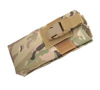 Operitacx Pochette Radio Multifonctionnelle en Nylon pour Ceinture de Service, Paquet Banane Camouflage 20x9x5,5 Cm, pour Randonnée et Camping, Support Robuste pour Téléphone et Radio
