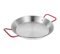 Operitacx Poêle à Frire Acier Inoxydable Sauteuse Induction Inox avec Fond Plat Antidérapant Ustensile de Cuisine Inox Polyvalent pour Maison et Restaurant