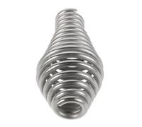 Operitacx Poignée à Ressort pour Porte de Cheminée Acier Inoxydable à Extrémité Tournée Remplacement pour Poêle à Bois Barbecue Insert à Granulés et Chaudière Résistante à Oxydation