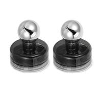 Operitacx Poignée à Ventouse Puissante 2 Pièces Gris Translucide, Compatible Porte en Verre, Tiroir, Réfrigérateur et Fenêtre, sans Perçage, Facile à Installer pour Salle de Bain