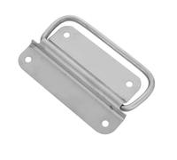 Operitacx Poignée de Transport Pliable en Acier Inoxydable pour Coffre | Montage en Surface, Entraxes 64mm et 82mm, Prise Ergonomique, Quincaillerie Incluse