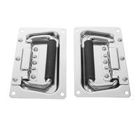 Operitacx Poignée Encastrable en Métal et Plastique pour Boîtier Audio | Remplacement, Prise Ergonomique Antidérapante, Entraxes 69mm et 117mm, Usage Fréquent