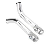 Operitacx Poignées de Guidon Vélo Réduisent la Pression et Soulagent Poignets et Parties Antérieures du Bras en Alliage D'aluminium Ergonomiques Argenté Shofar 1 Paire pour VTT et Cyclisme