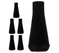 Operitacx Pointes de Flèches Lot de 6 Noir en Caoutchouc Souple Adaptées Pratique du Tir à l'arc en Extérieur Activités de Jeu
